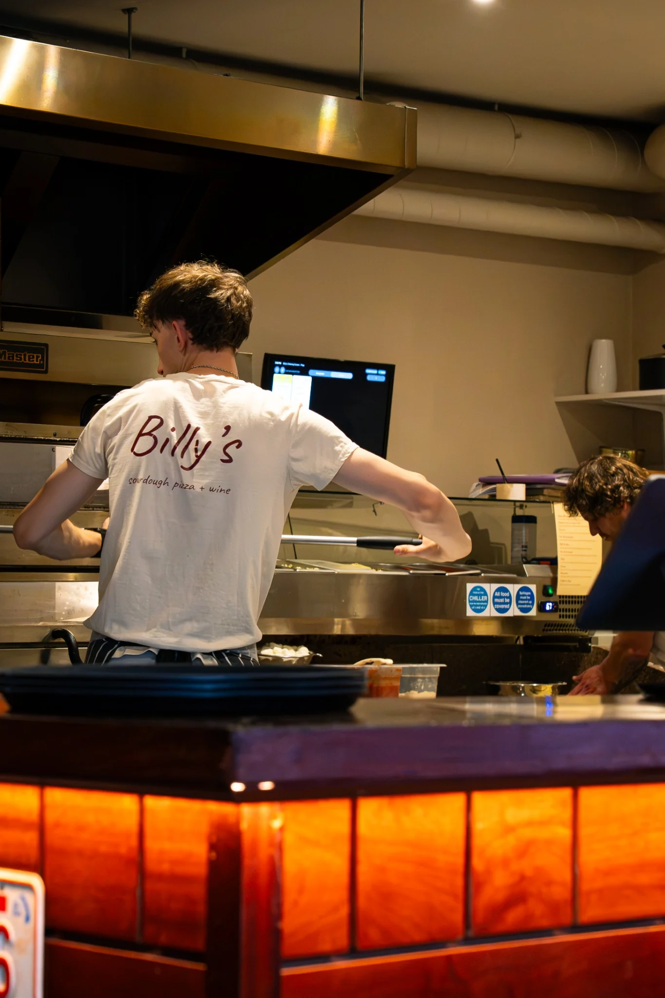 Billy’s Pizza team working during kitchen service in Ballina