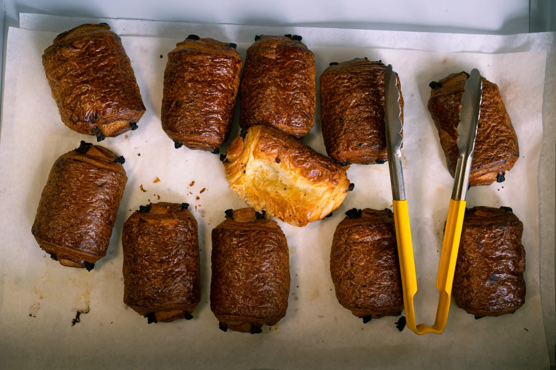 Fresh pain au chocolat pastries at Jimmys in Ballina
