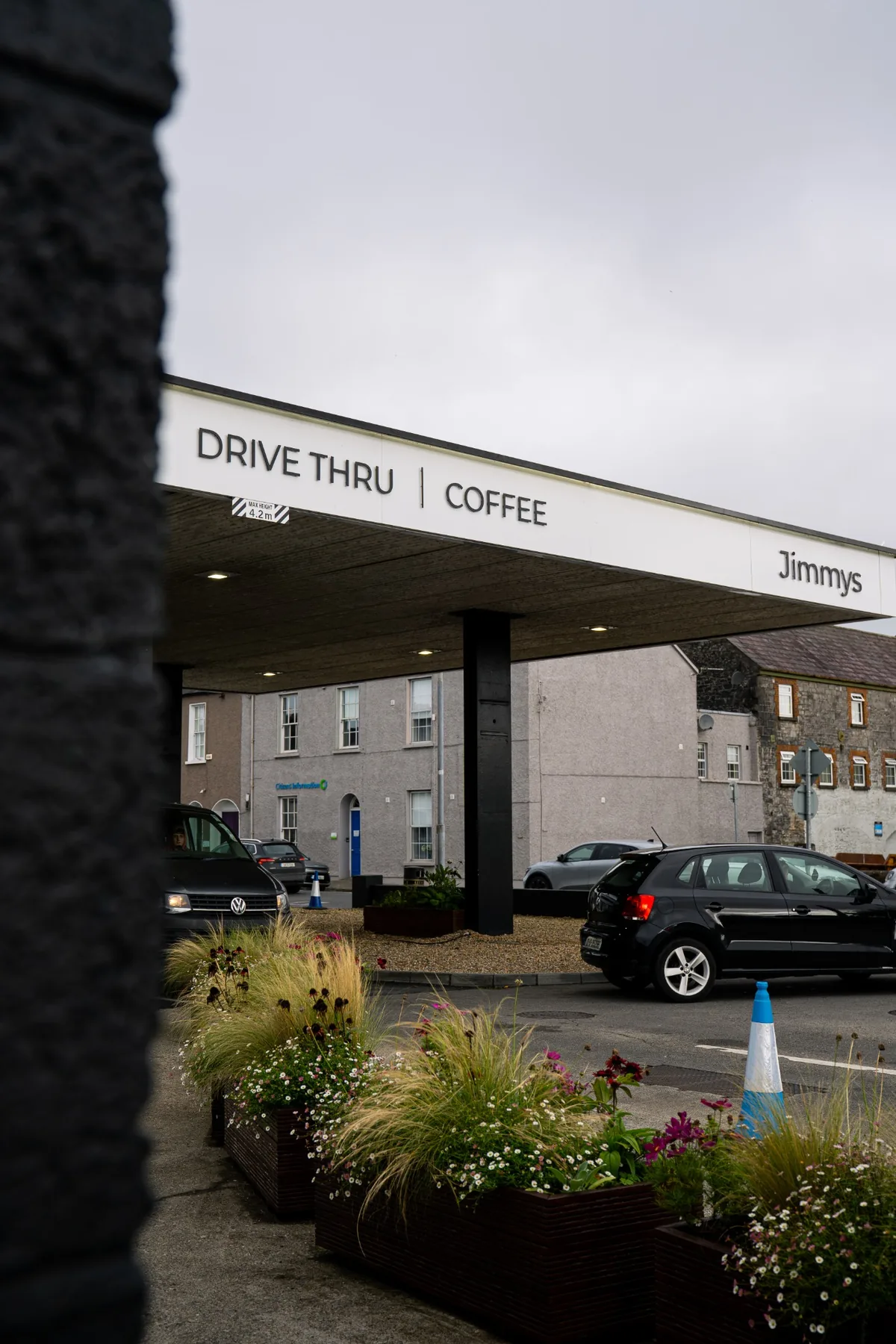 Exterior detail of Jimmys Drive Thru coffee in Ballina