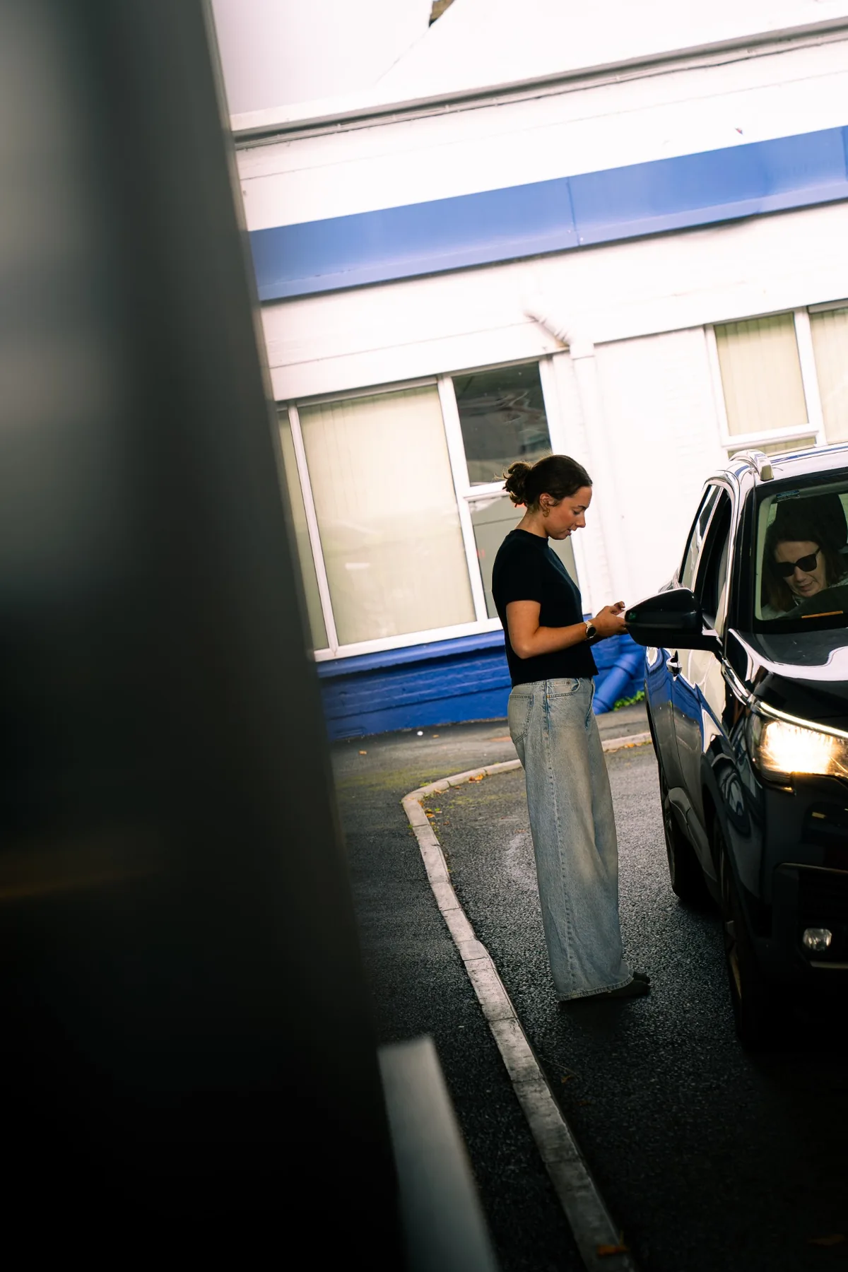 Drive thru service moment at Jimmys in Ballina